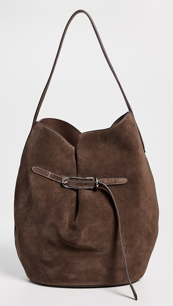 Liffner Large Belted Bucket Bag