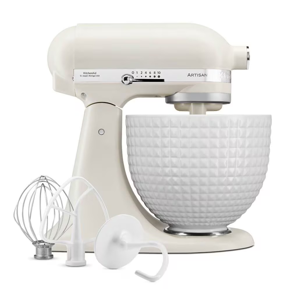 KitchenAid porcelain white collection