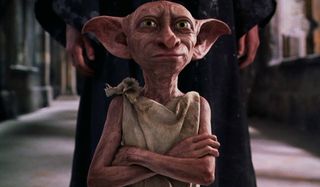 Harry Potter and the Chamber of Secrets Dobby stands defiantly