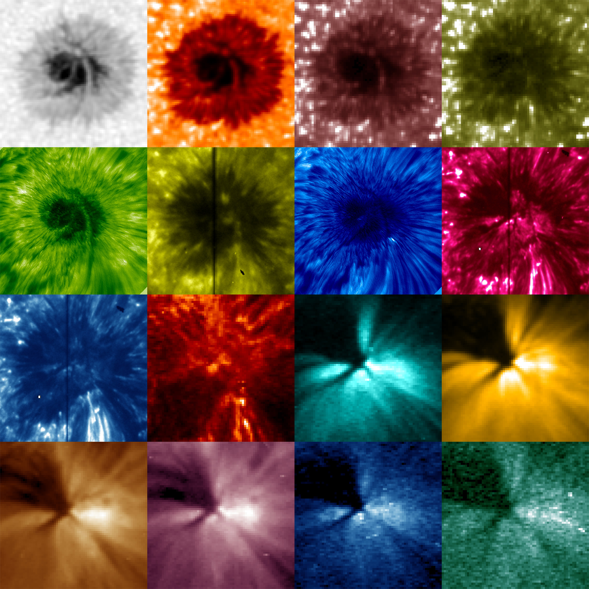 Solar wave mosaic