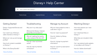 How to get Disney Plus customer service: select an issue related to yours