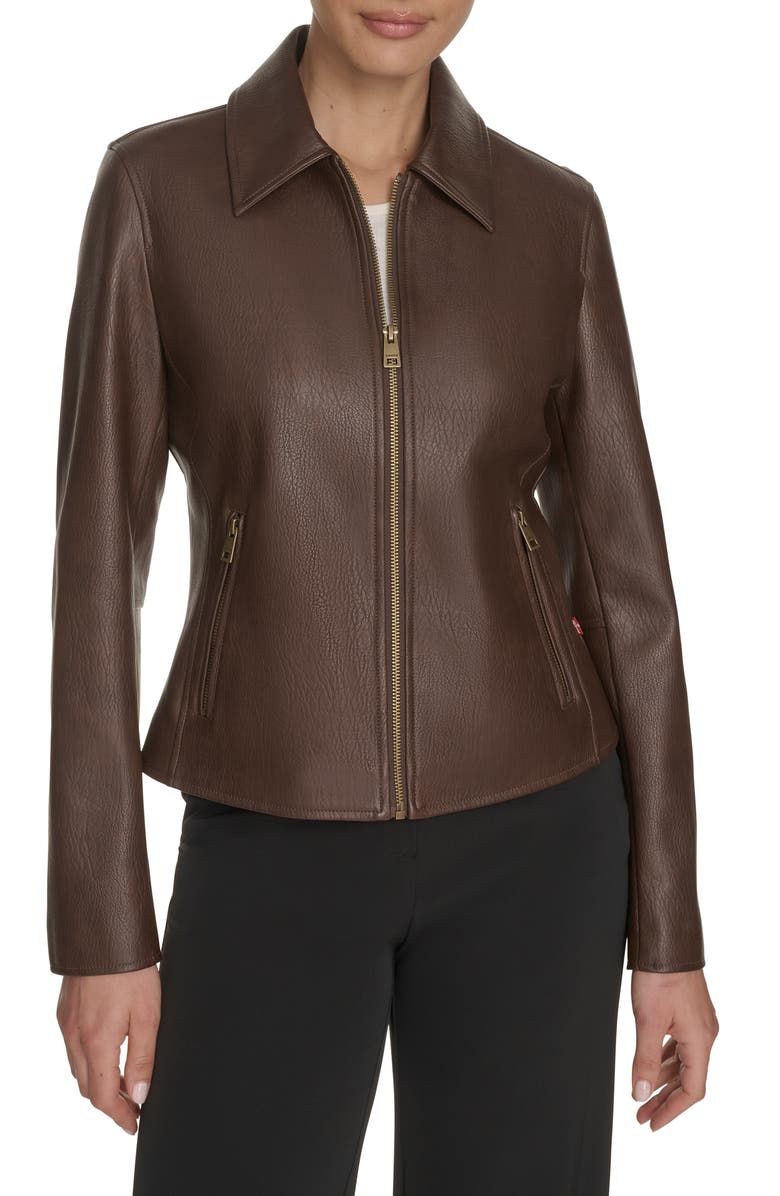 Racer Faux Leather Jacket