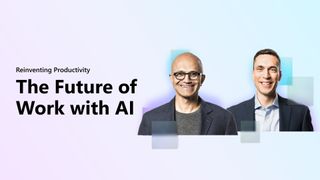 Microsoft Future of Work with AI event poster