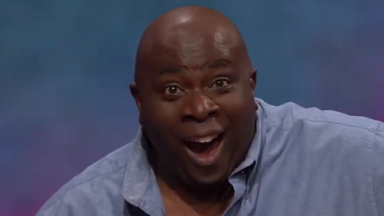 Gary Anthony Williams making a funny face on Who's Line Is It Anyway?
