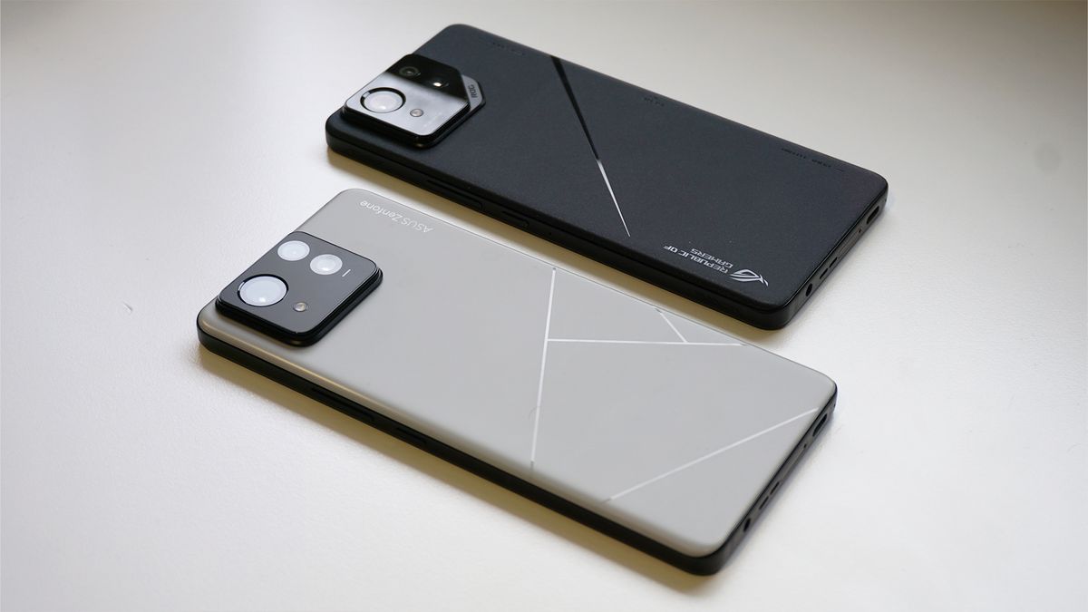 Asus Zenfone 11 Ultra review Asus ROG Phone 8 Pro back angled