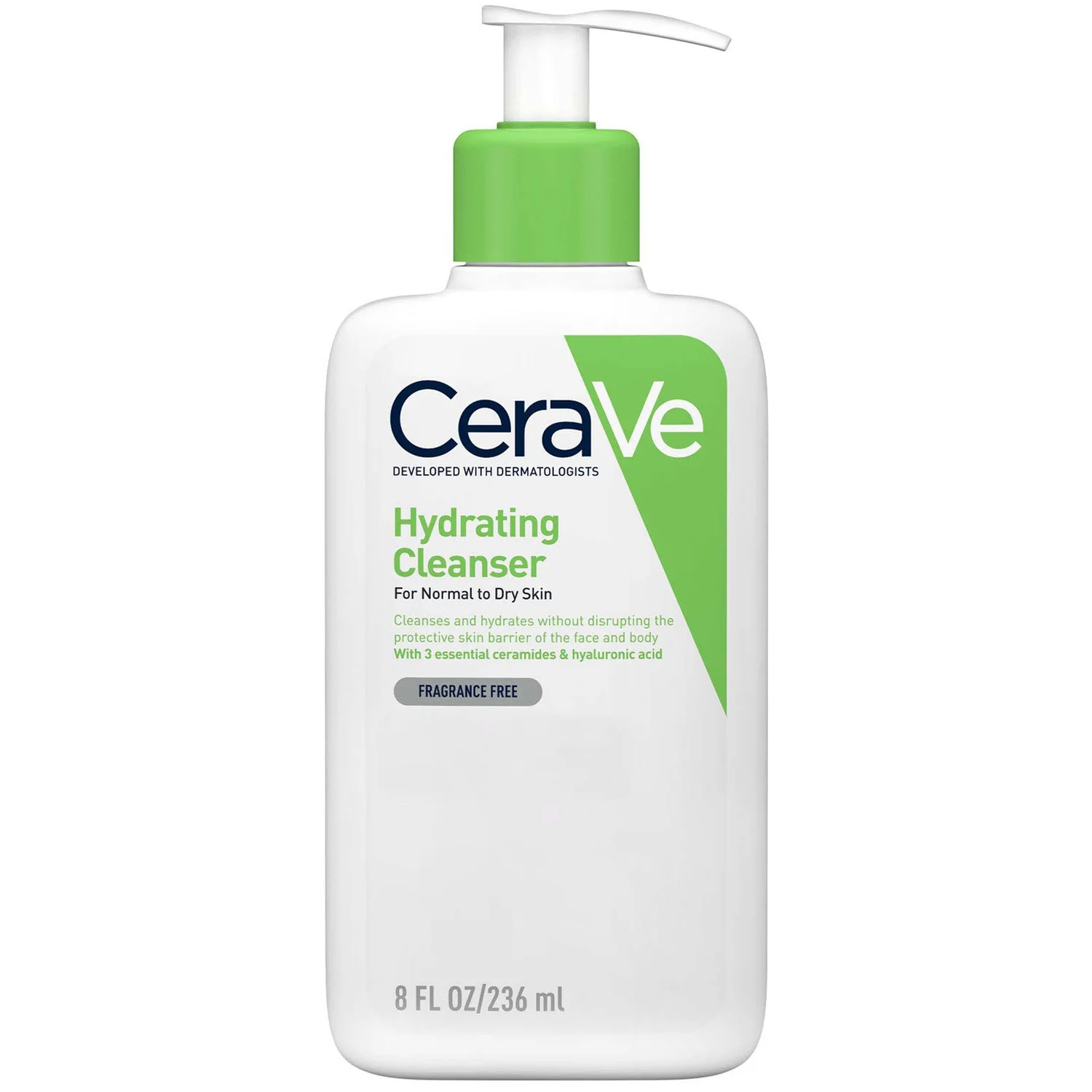 Cerave Hydrating Cleanser With Hyaluronic Acid for Normal to Dry Skin 236ml