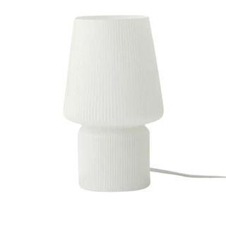 A small table lamp