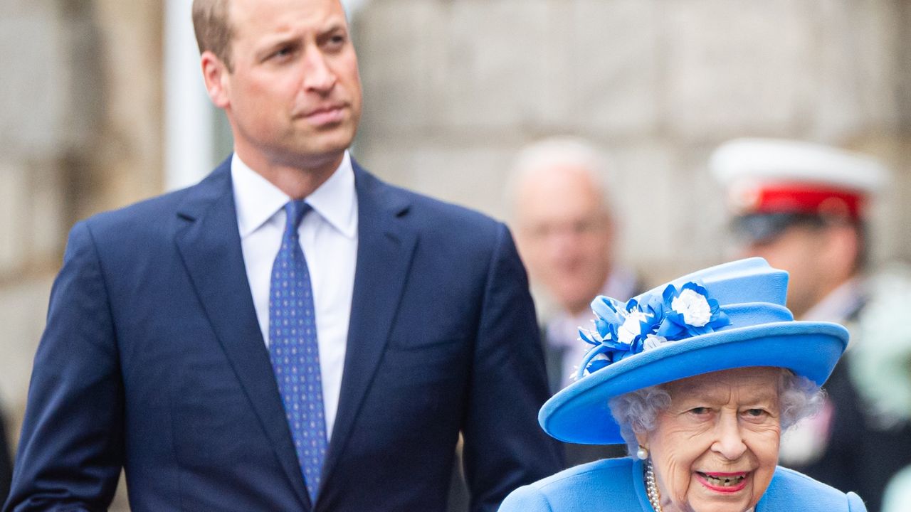 Prince William and Queen Elizabeth