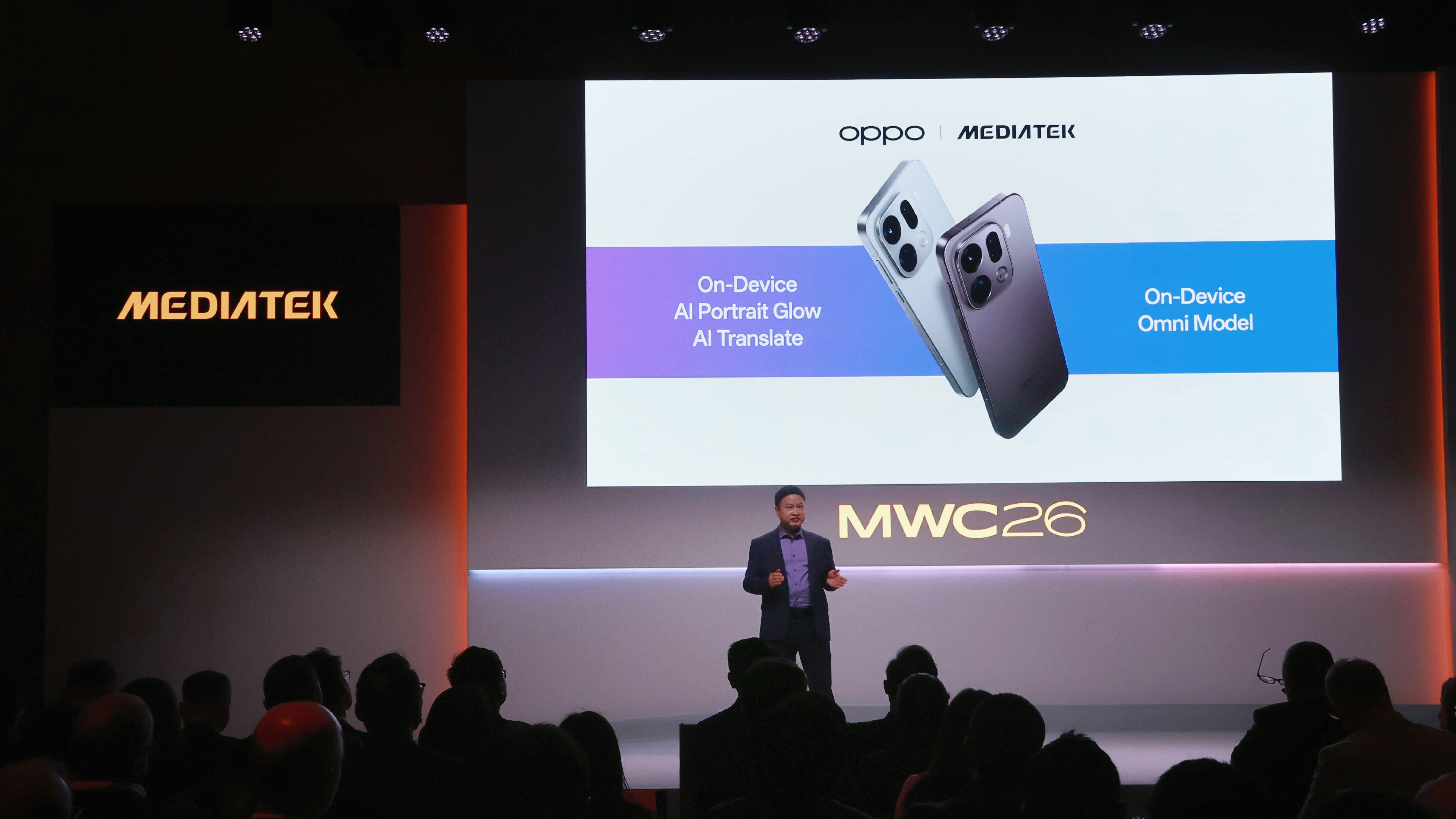 OPPO was present during MediaTek's MWC 2026 keynote to address the AI innovations the two have worked to produce.