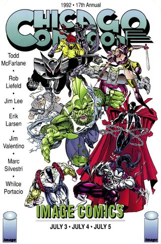 1992 Chicago Comicon Image Comics poster
