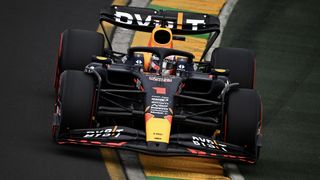 Max Verstappen of the Netherlands driving the (1) Oracle Red Bull Racing RB19 on track during qualifying ahead of the F1 Grand Prix of Australia at Albert Park Grand Prix Circuit on April 01, 2023 in Melbourne, Australia.