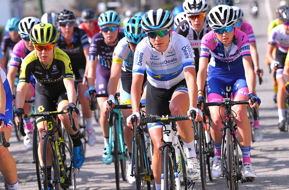 Marianne Vos (WaowDeals) racing Liege-Bastogne-Liege