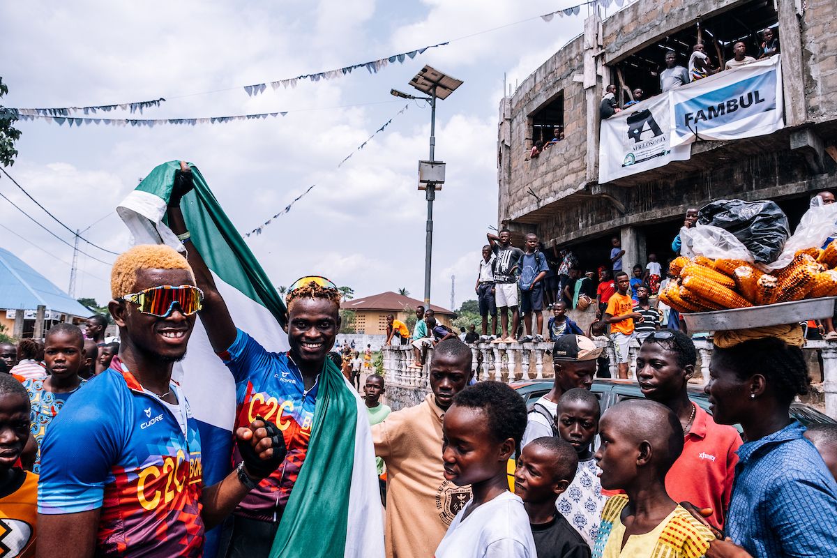 Picture by Oskar ScarsbrookSWpixcom 2630042023 Cycling SIS Science in Sport Tour de Lunsar 2023 Sierra Leone Africa