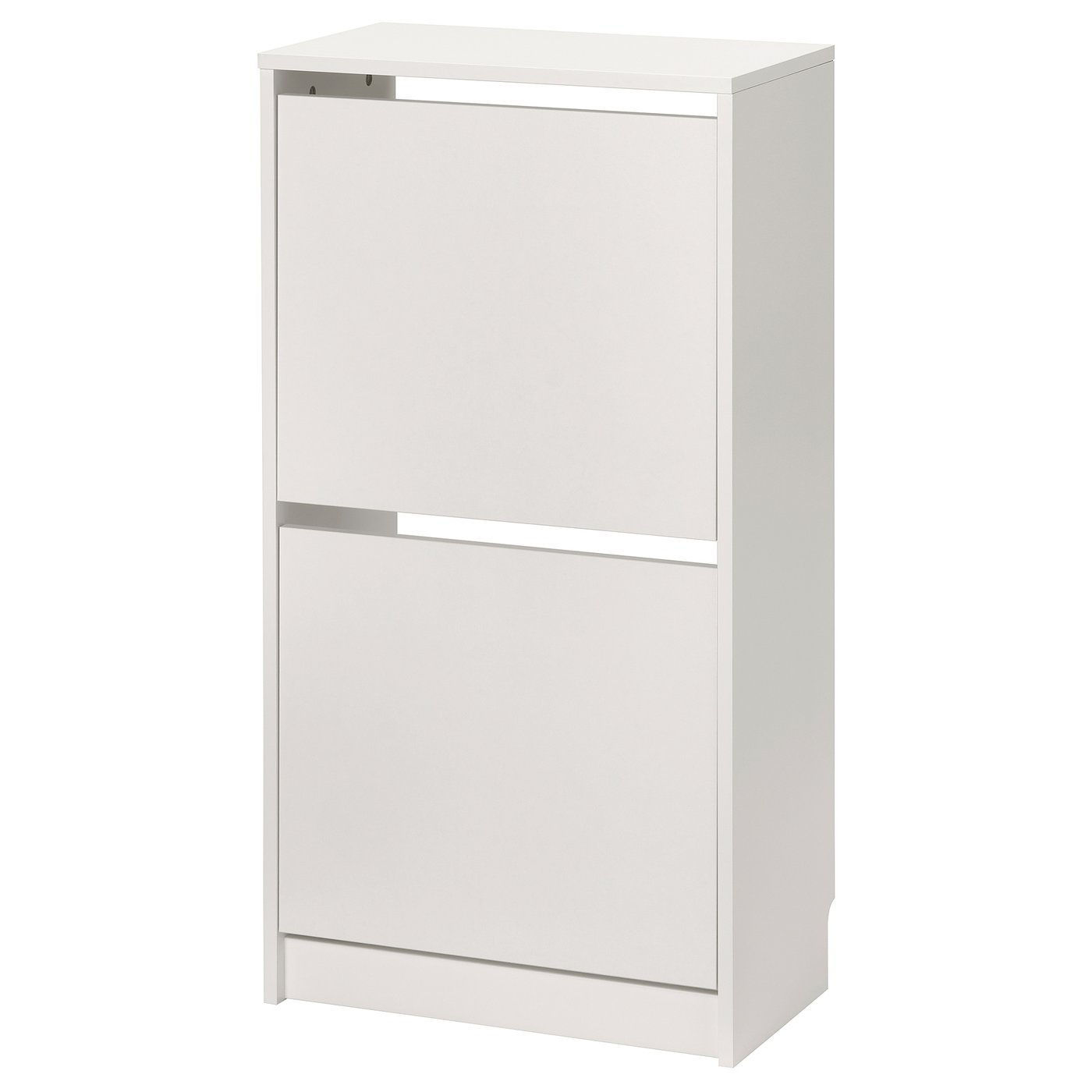 Bissa Shoe Cabinet With 2 Compartments - White 19 1/4x11x36 5/8 "