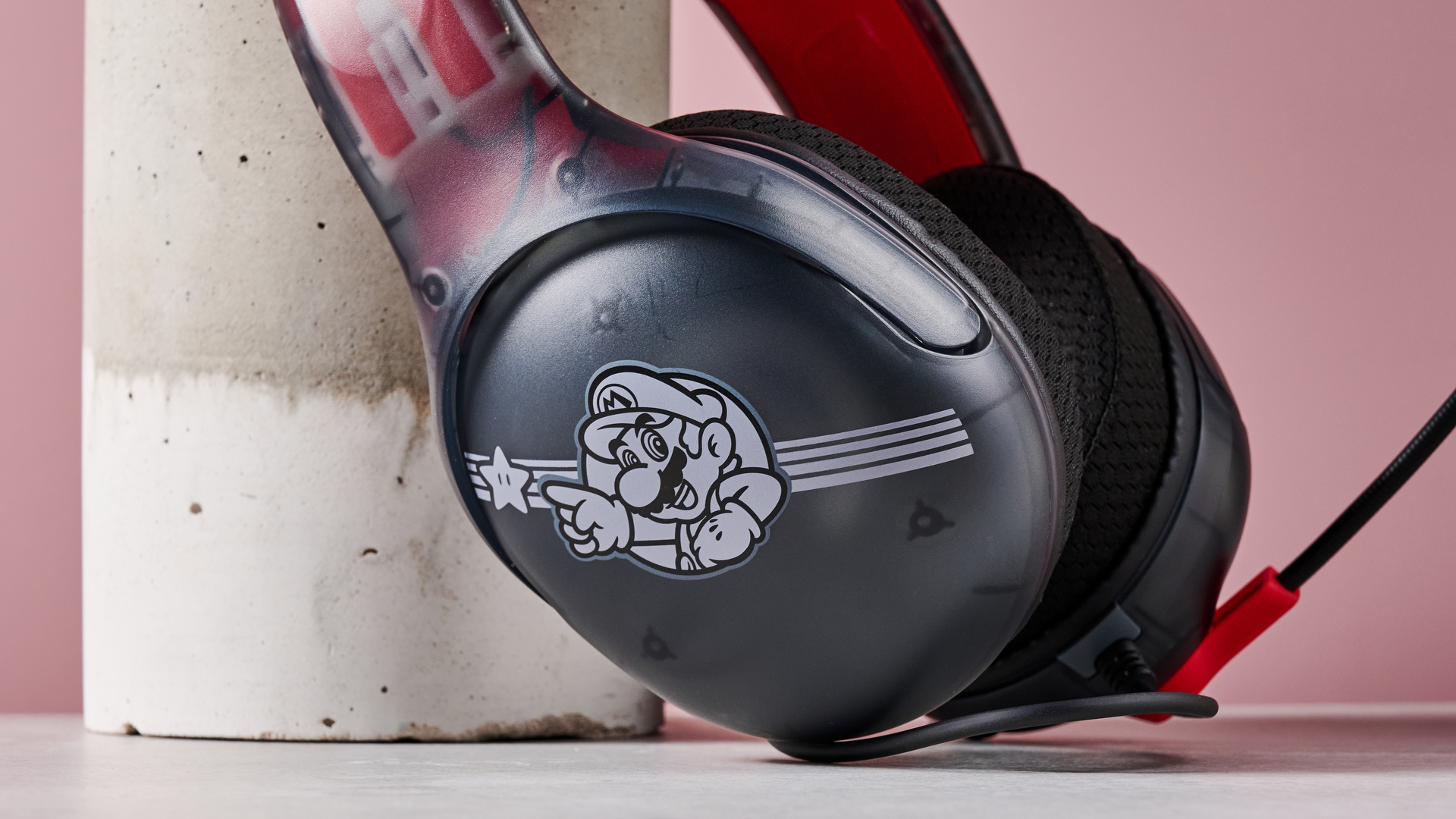 Turtle Beach AirLite Fit headset Mario edition side profie