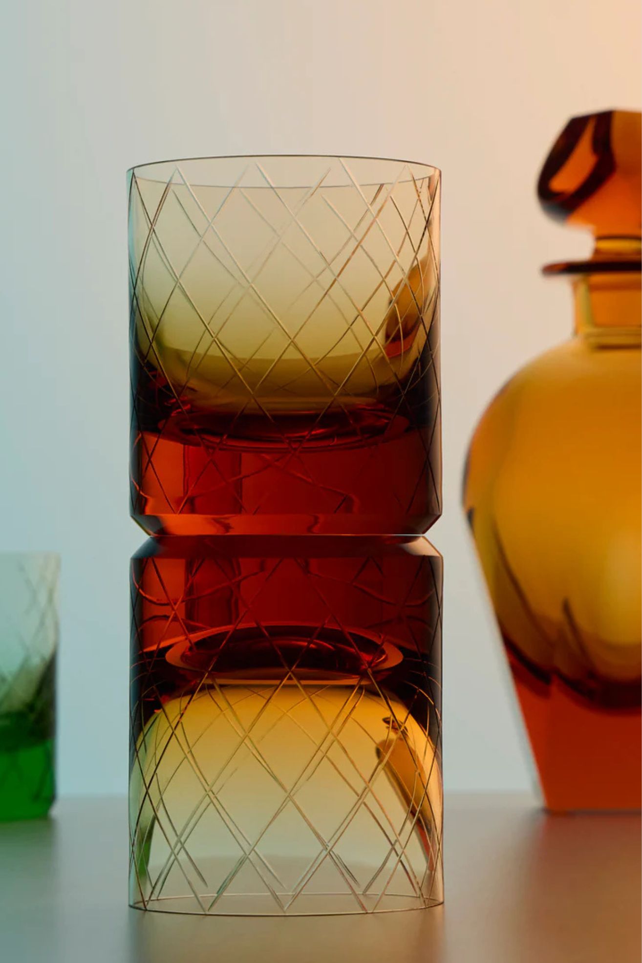 Moser, Bon Bon Hand-Blown Crystal Whiskey Glasses 