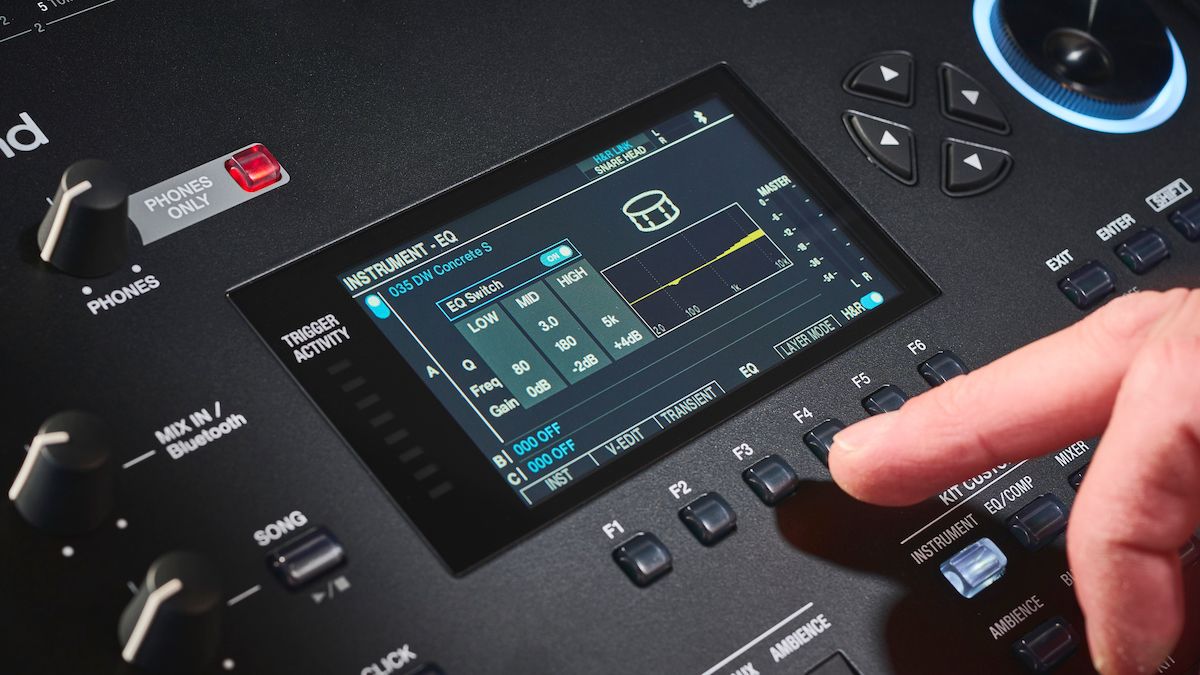 Editing EQ on Roland V71 module