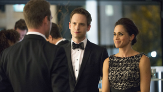 Meghan Markle in Suits with Patrick J. Adams