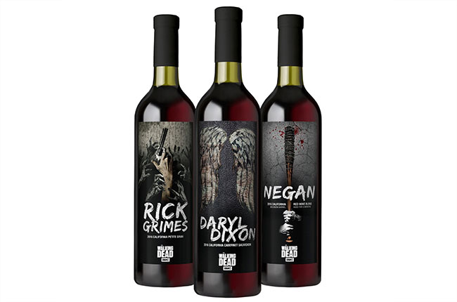 The Walking Dead wine range.