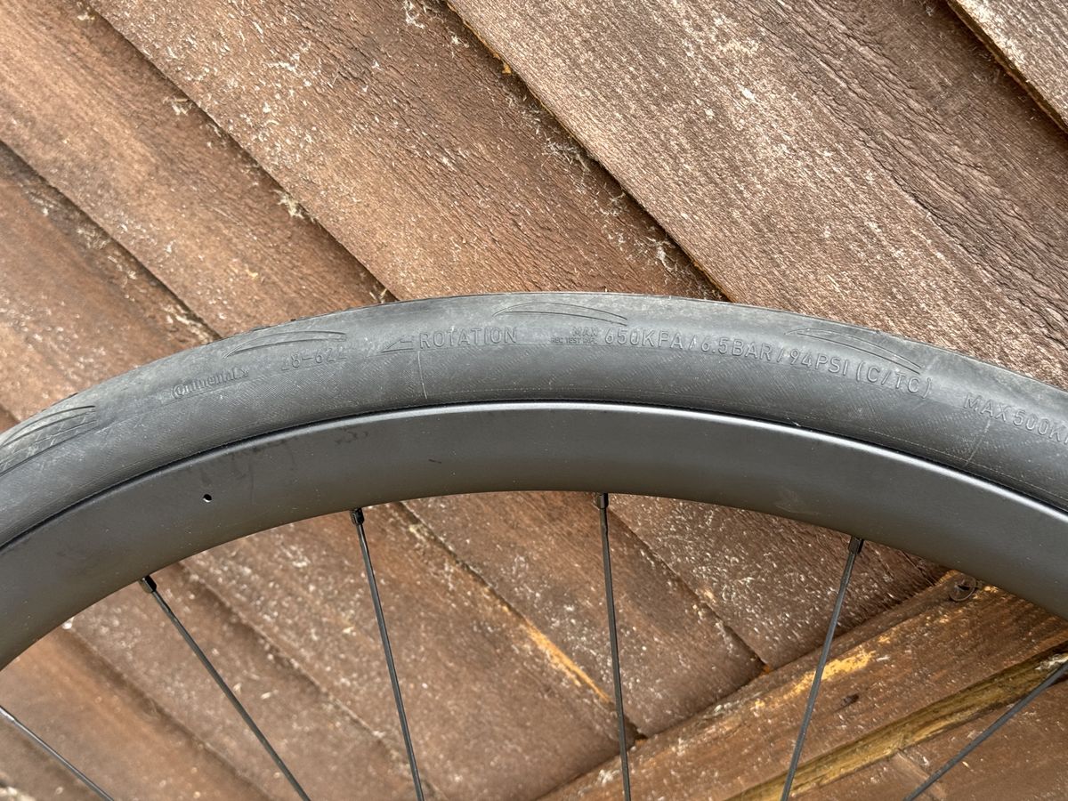 Continental Grand Prix TR fitted to a wheel