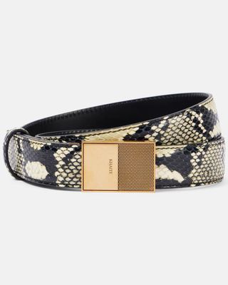 Khaite, Elio Snake-Effect Leather Belt