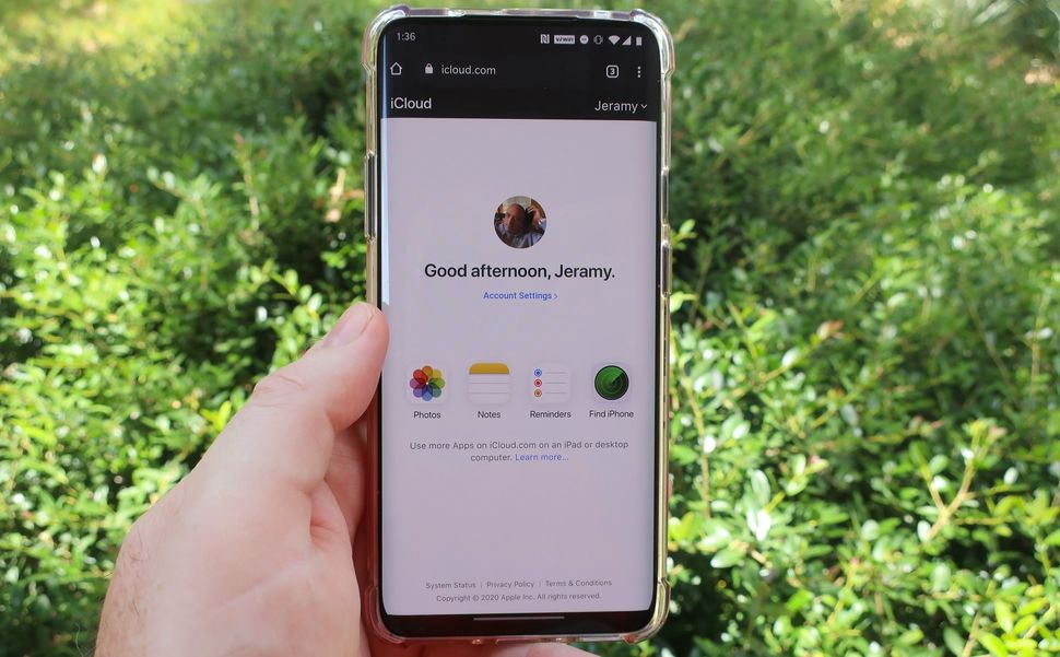 add icloud to android phone