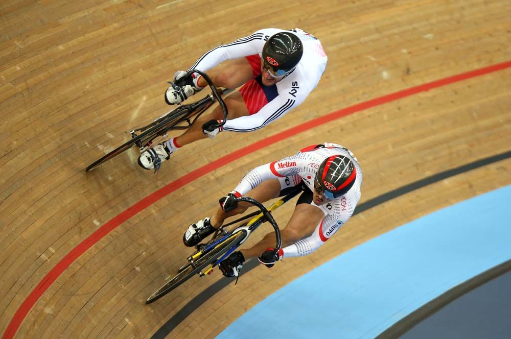 Callum Skinner (Great Britain) won his sprint in round 1