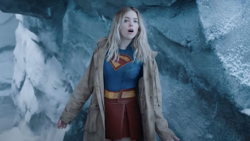 Milly Alcock&#039;s Supergirl in the Fortress of Solitude at the end of the 2025 Superman movie
