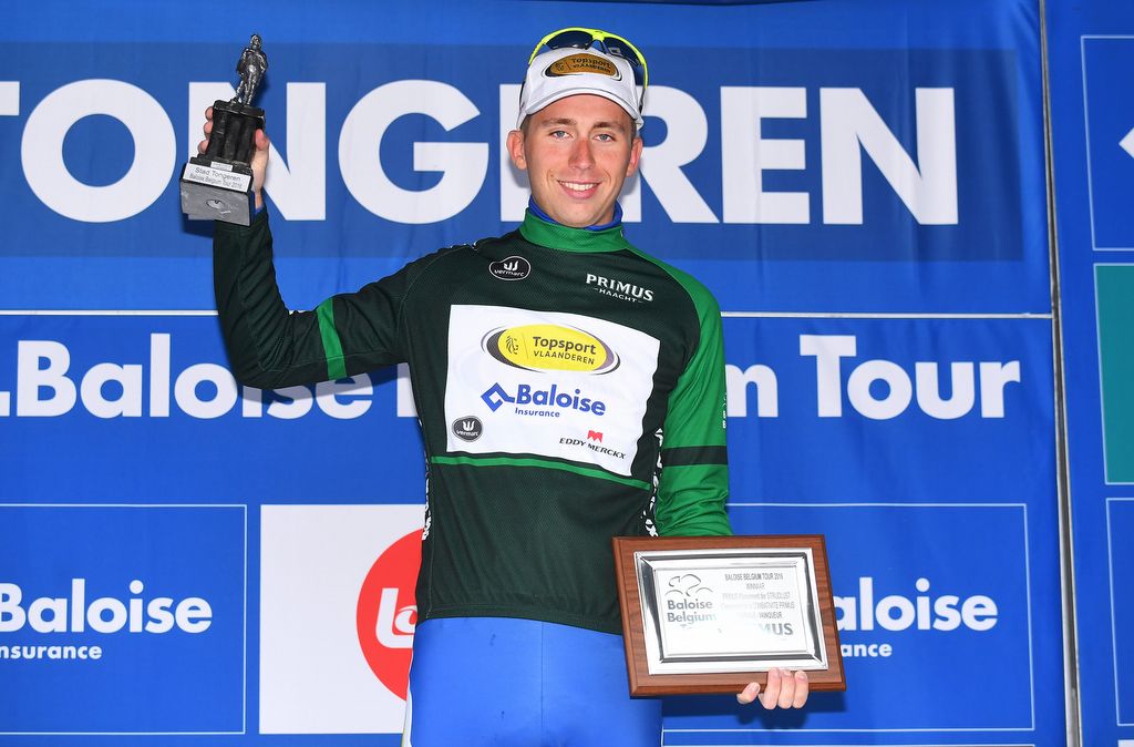 Amaury Capiot (Topsport Vlaanderen - Baloise) in the green jersey