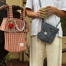 creator Jimena Gonzalez with her MiniCoton bag