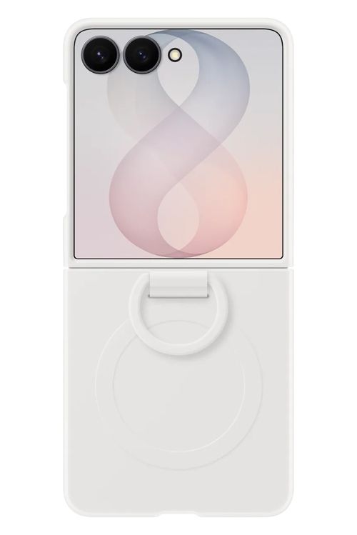 Galaxy Z Flip8 Silicone Ring Magnet Case, Pink