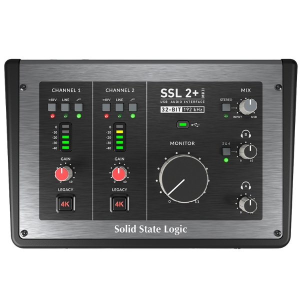 An SSL 2+ MKII audio interface