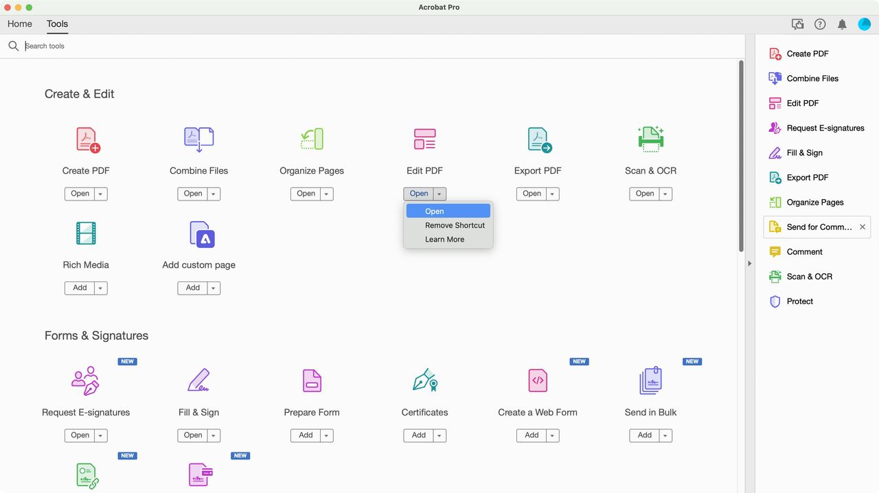 Adobe Acrobat Standard during our review process