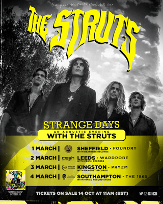 An Evening With The Struts tour poster