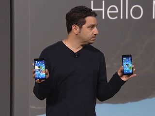 Microsoft hardware head Panos Panay unenthusiasticly talking about Windows Phone in 2015.