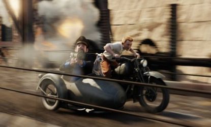 With its globe-trotting chases and mystery-unraveling hero, Steven Spielberg's "The Adventures of Tintin" is a throwback to Indiana Jones, some critics say.