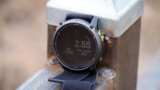 A hiking workout tracked on the Garmin Enduro 3.