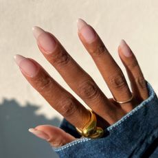 Invisible French manicure