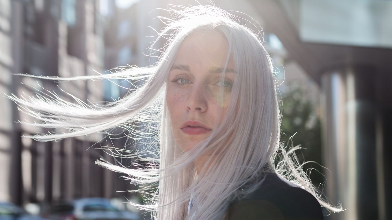 Woman with long hair 