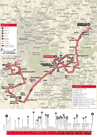 Brabantse Pijl Men 2023 - map