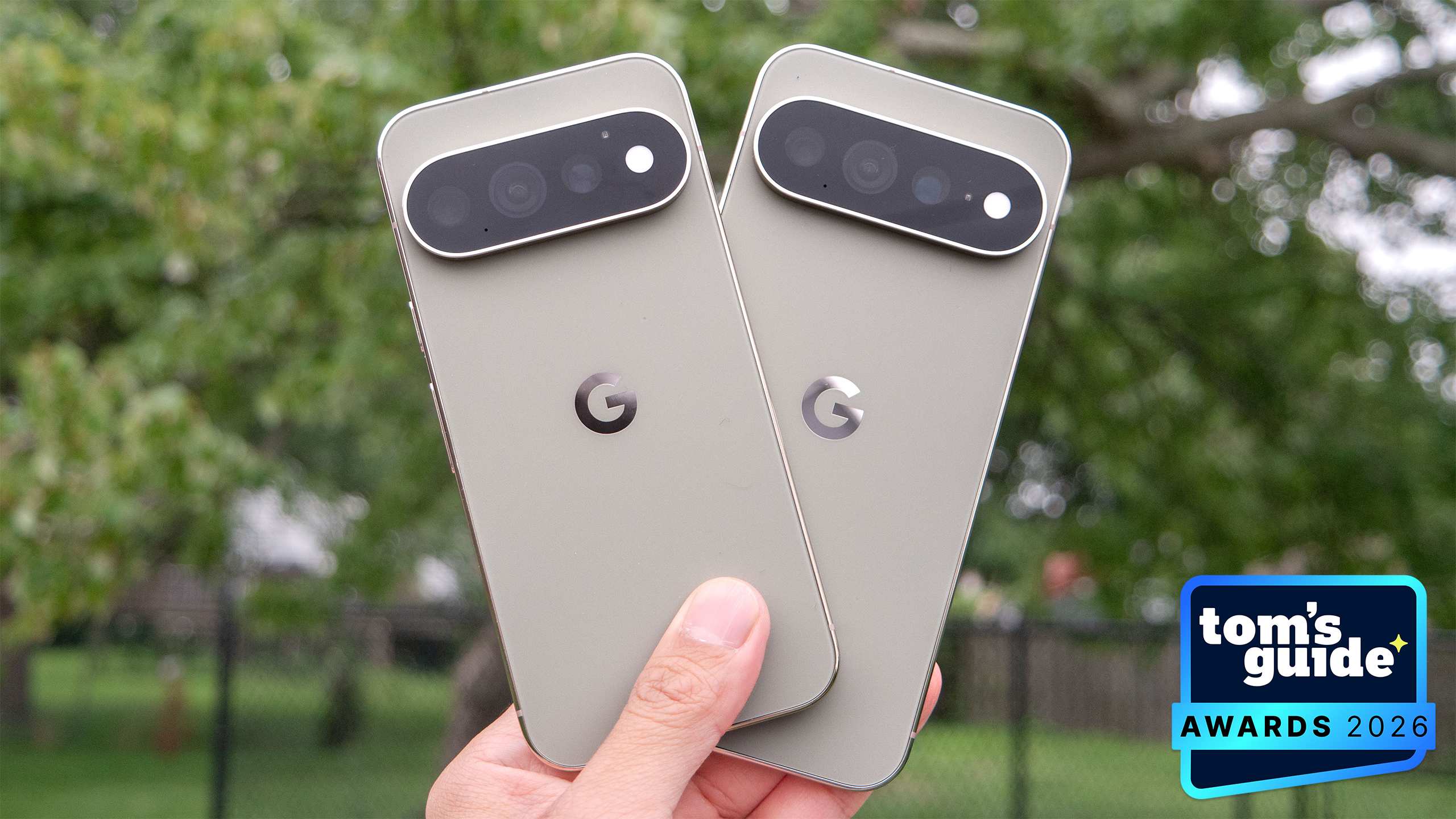 The Google Pixel 11 Pro and Pixel 11 Pro XL with a TG Awards 2026 badge