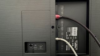 Hisense U8H TV rear panel input jacks