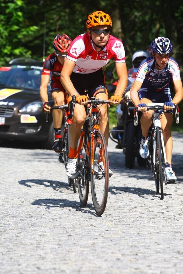 Bartlomiej Matysiak (CCC Polsat Polkowice) leads the breakaway