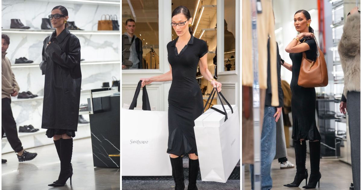 Bella Hadid ปิดตัวลง Saint Laurent เพื่อซื้อสินค้าสุดสัปดาห์นี้