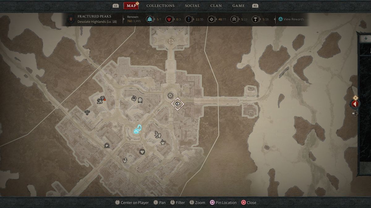Diablo 4 emote quest location for Guard Boza