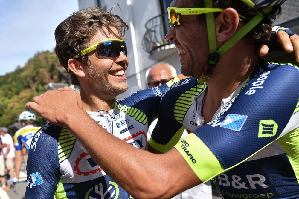 Odd Christian Eiking (Wanty-Groupe Gobert) celebrates his stage 3 win at the Tour de Wallonie
