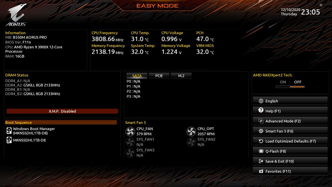 Gigabyte B550M Aorus Pro