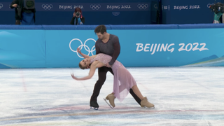 Olympics screenshot Madison Hubbell Zach Donohue ice dance