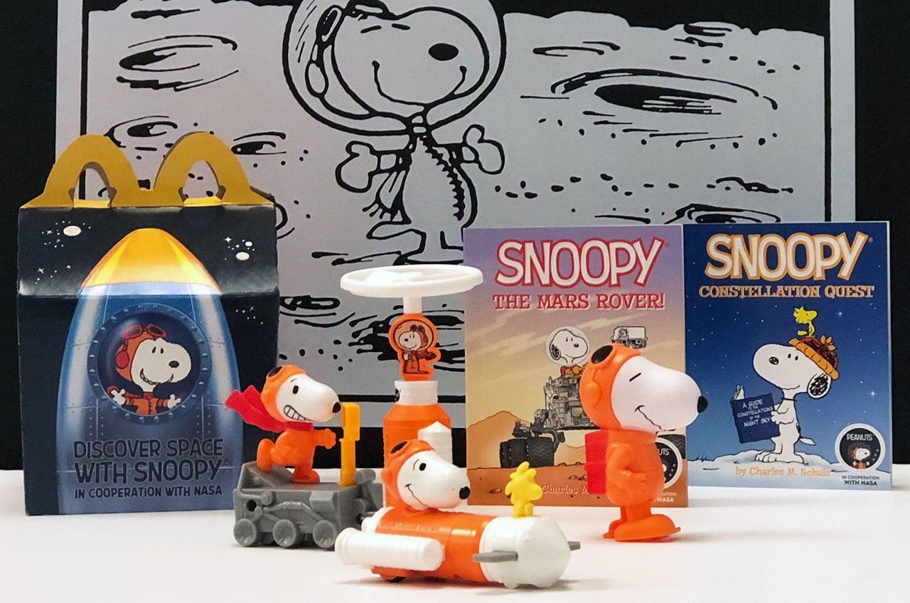 McDonald's Happy Meal Toy Snoopy Peanuts NASA Space Suit 2019 Dance Mover No 7 
