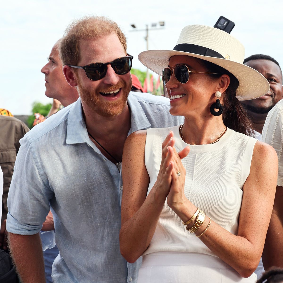 The Duke and Duchess of Sussex on tour in Columbia